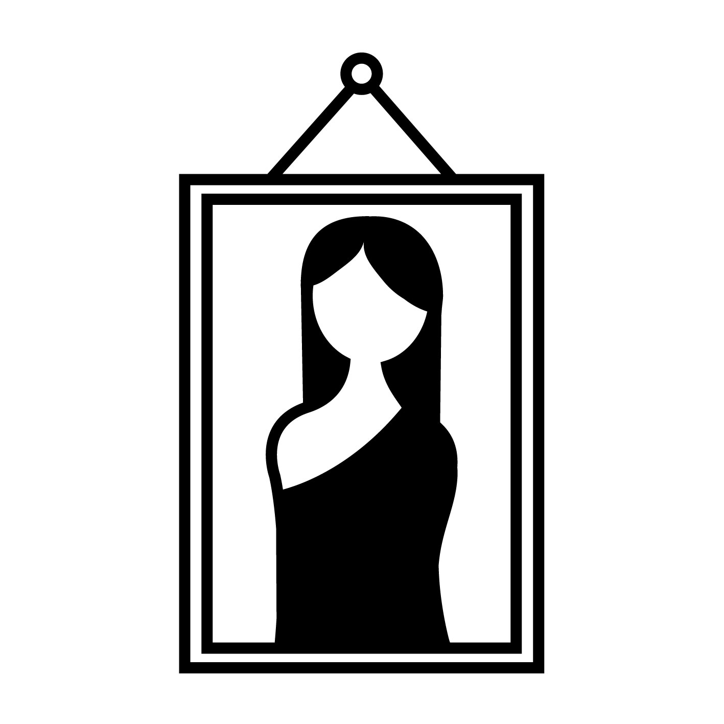 Pictogramme d'un portrait encadré
